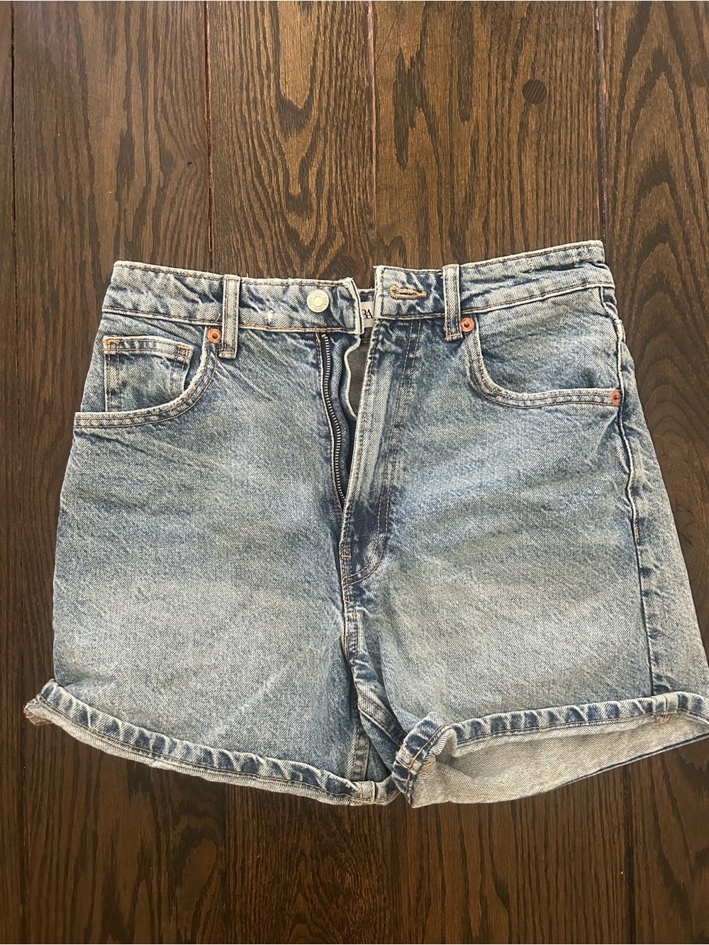 NWOT Zara High-Rise Denim Shorts